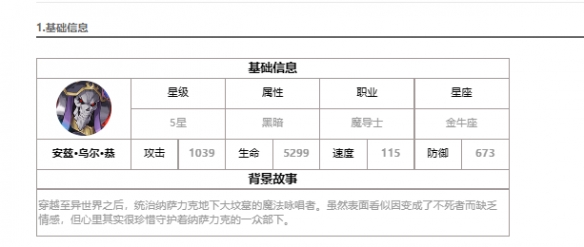 《第七史诗》骨王怎么样 安兹&middot;乌尔&middot;恭介绍-第七史诗游戏攻略推荐-第2张图片-拓城游