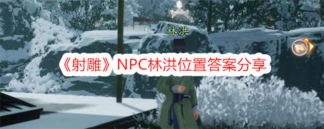 《射雕》NPC林洪位置答案分享-射雕游戏攻略推荐