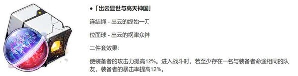 《崩坏星穹铁道》2.1版本新遗器详细分析 出云显世与高天神国适合谁-崩坏星穹铁道游戏攻略推荐-第3张图片-拓城游