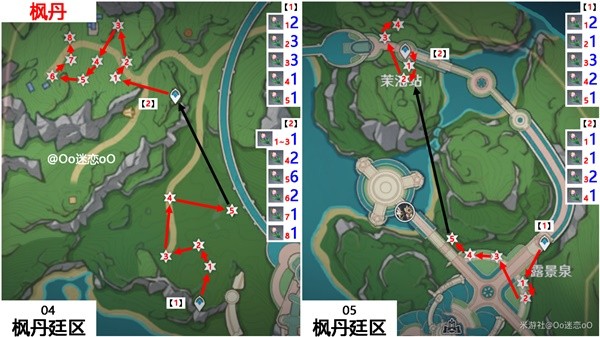 《原神》阿蕾奇诺突破材料虹彩蔷薇采集路线-原神游戏攻略推荐-第7张图片-拓城游