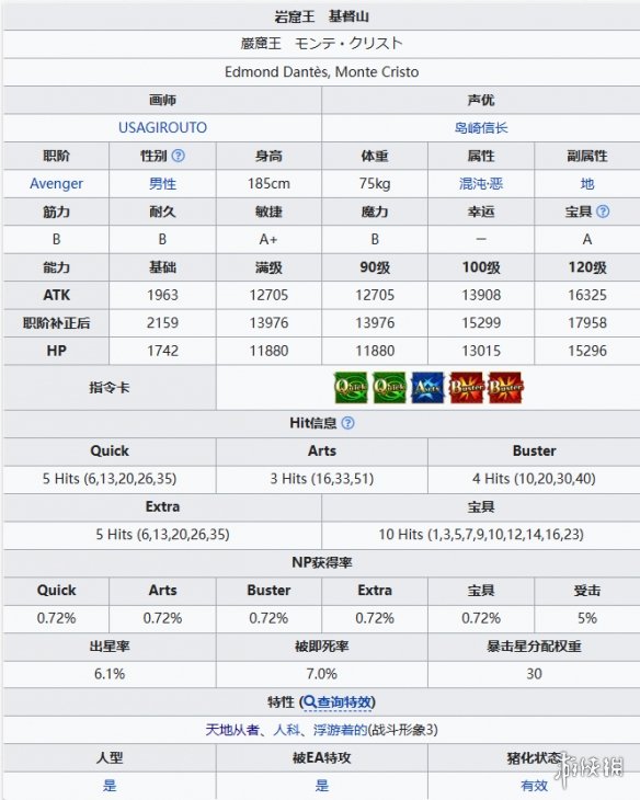 《FGO》新伯爵从者图鉴-fatego游戏攻略推荐-第2张图片-拓城游