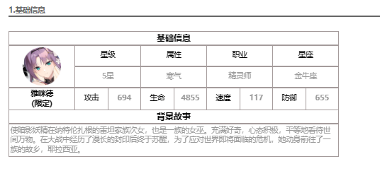 《第七史诗》雅咪德介绍：三色限定角色的属性与技能详解-第2张图片-拓城游