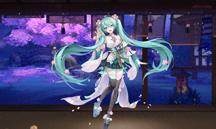 初音未来SSR立绘及建模公开，樱初音限定皮肤联动登场